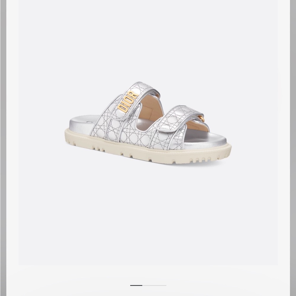 Dior Or Dioract Slide, silver-tone